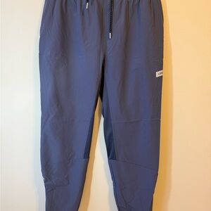 LEGENDS Nightshadow Carson Pants Joggers Ankle Zip Lightweight Blue Mens Large L